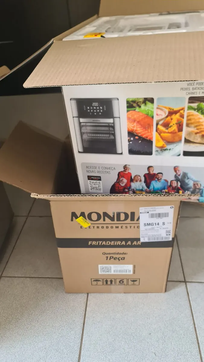 Foto da Air Fryer Forno 12L Mondial enviada por cliente