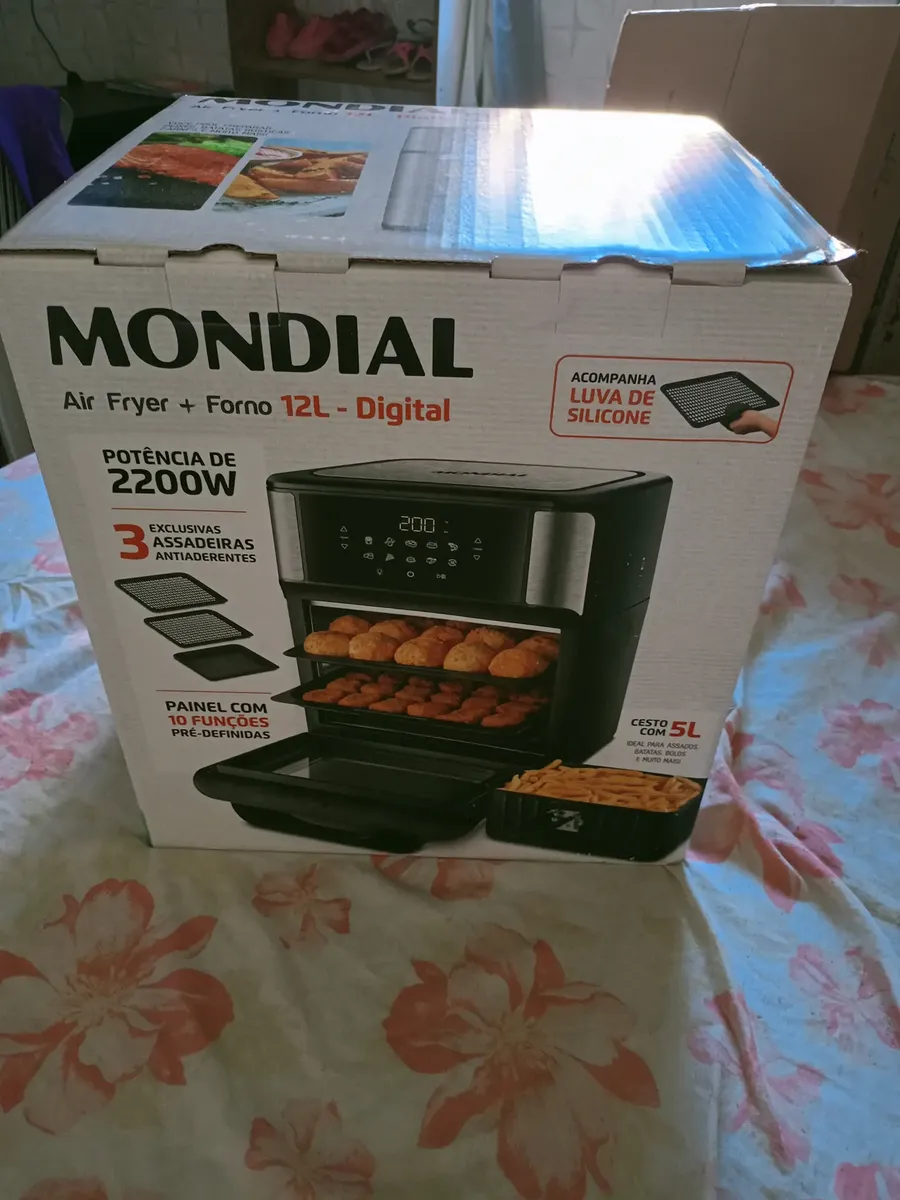 Foto da Air Fryer Forno 12L Mondial enviada por cliente